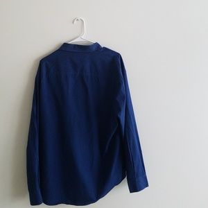 Perry Ellis Shirts - Perry Ellis Slim Fit 2XL Dark Blue Dress Shirt Perry Ellis Shirts - Perry Ellis Slim Fit 2XL Dark Blue Dress Shirt
